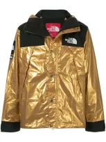 Supreme Tnf Metallic Mountain Parka In Gold