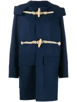 Sofie D'hoore Long-sleeved Duffle Coat In Blue