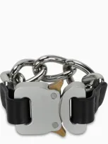 1017 A L Y X 9sm Silver-tone Buckle Bracelet In Black