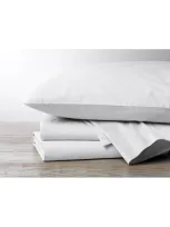 Coyuchi 300 Thread Count Organic Cotton Percale Sheet Set In Alpine White