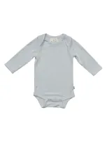 Kyte Baby Kids' Long Sleeve Bodysuit In Storm