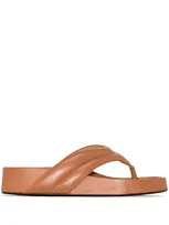 Atp Atelier Brown Bellano 20 Flatform Leather Sandals