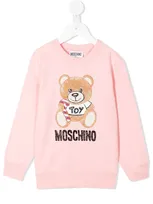 Moschino Babies' Teddy Bear Sketch-print Sweatshirt In Rosa