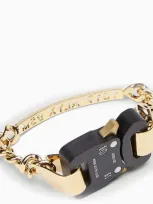 1017 A L Y X 9sm Gold/black Chain Bracelet With Buckle Detail In Metal