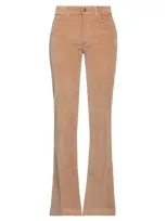 Caractere Caractère Woman Pants Camel Size 32 Cotton, Modal, Elastane In Beige