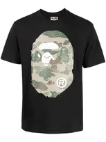 A Bathing Ape Graphic-print Cotton T-shirt In Black