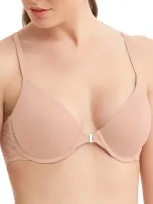 Montelle Intimates Racerback Lace T-shirt Bra In Sand