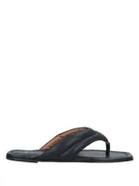 Atp Atelier Woman Thong Sandal Black Size 9 Cowhide