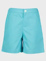 Rachel Riley Kids' Stretch-cotton Tailored Shorts In Blue