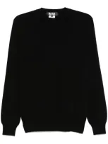 Black Comme Des Garçons Wool Sweater In Black