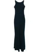 Drhope Sleeveless Crepe Maxi Dress In Blue