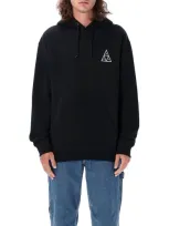 Huf Logo Hoodie In Black