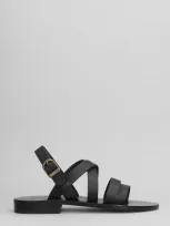 Kjacques Dikara H Sandals In Black Leather