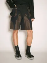 Mugler Technical Cargo Shorts In Black