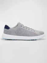 Peter Millar Men's Drift Hybrid Course Knit Low-top Sneakers In Nickel