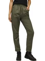 Prana Palisades Organic Cotton Blend Ripstop Pants In Rye Green