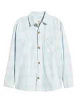 Rip Curl Desert Dreams Flannel Shirt In Antique White