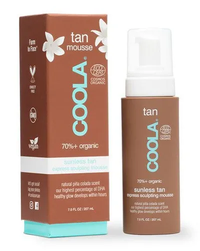 Coola 7 Oz. Organic Sunless Tan Express Sculpting Mousse In Beige