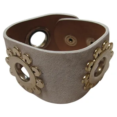 Pre-owned Blumarine Beige Leather Bracelet