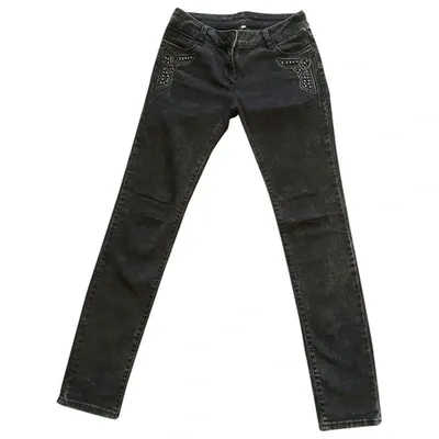 Pre-owned Sandro Slim Jeans In Black