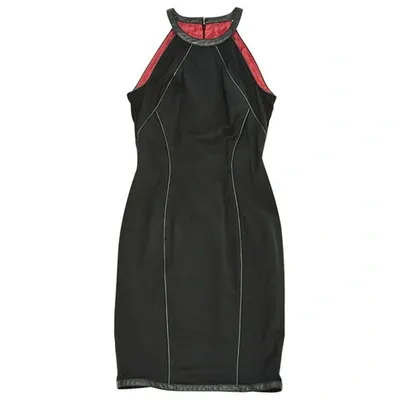 Pre-owned Dsquared2 Wool Mid-length Dress In Black