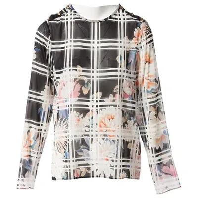 Pre-owned Roberto Cavalli Silk Blouse In Multicolour