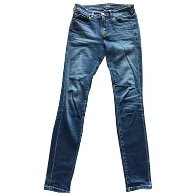 Pre-owned Notify Slim Jeans In Navy