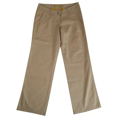 Pre-owned Puma Chino Pants In Beige