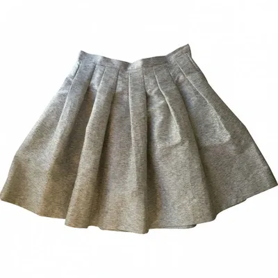 Pre-owned Dior Skirt In Silver