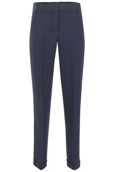 Max Mara Zenone Trousers In Blue