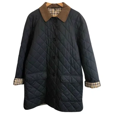 Pre-owned Aquascutum Puffer In Blue