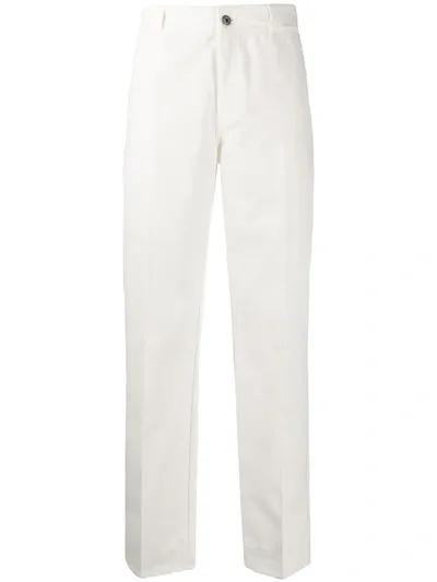 Ferragamo Straight-leg Tailored Trousers In White