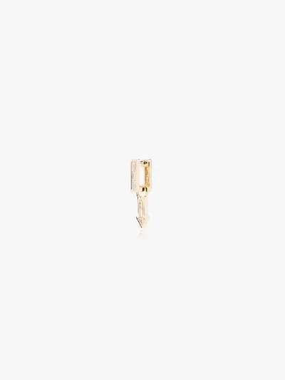 Lizzie Mandler Fine Jewelry 18k Yellow Gold Arrow Charm Earring