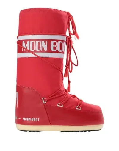 Moon Boot Knee Boots In Rot