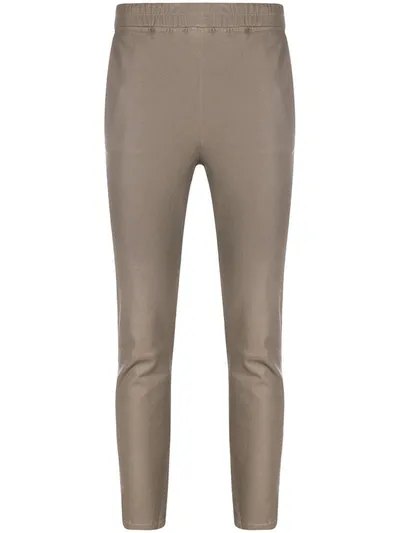 Arma High-rise Fitted Trousers In Grey