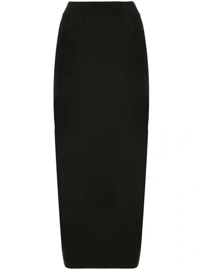 Thom Krom Stretch-fit Long Pencil Skirt In Black