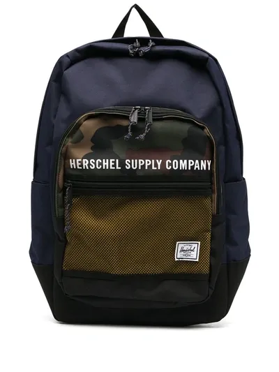 Herschel Supply Co Camouflage Print Backpack In Blue