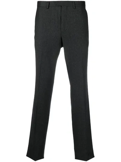 Ermenegildo Zegna Wool-blend Slim-cut Trousers In Grey