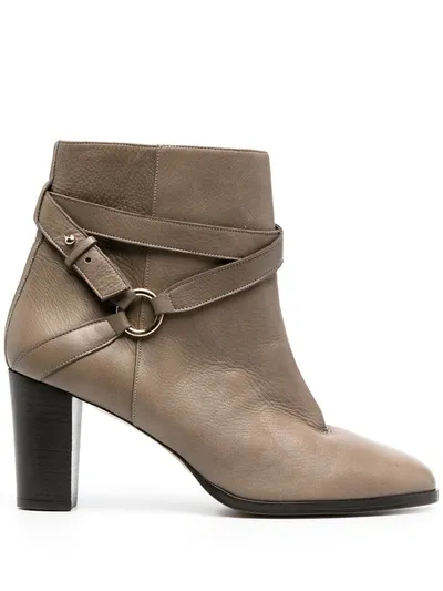 Tila March Twist Strap Ankle Boots In Neutrals