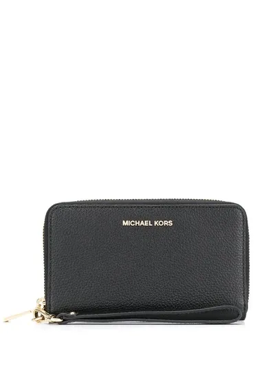 Michael Kors Mk Portafoglio Logo In Black