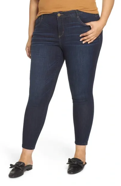 Wit & Wisdom 'ab'solution High Waist Ankle Skinny Jeans In Blua-blue Artisanal