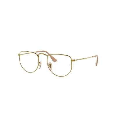 Ray Ban Elon Optics Eyeglasses Gold Frame Clear Lenses 50-20