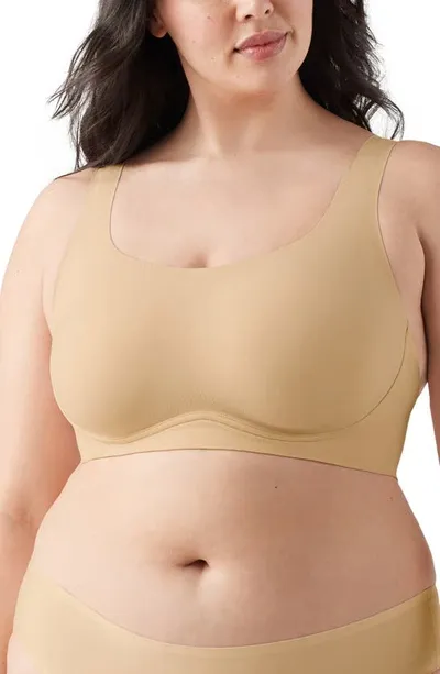 True & Co. True Body Lift Scoop Full Cup Soft Form Band Bra In Desert