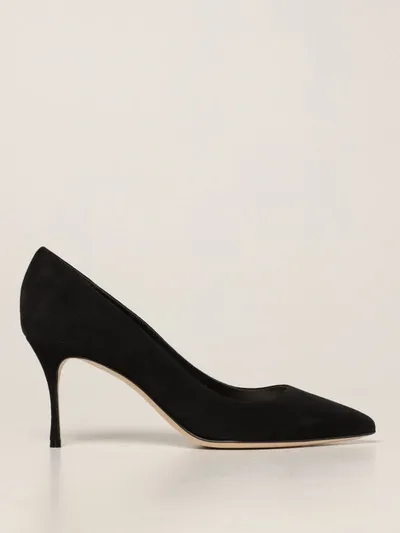 Sergio Rossi Suede Pumps In Black