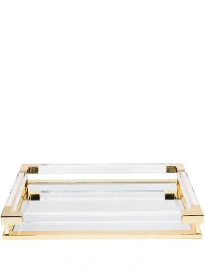 Jonathan Adler Jacques Rectangular Tray In Gold