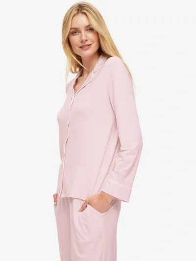 Derek Rose Women's Pyjamas Lara Micro Modal Stretch Ballet Pink