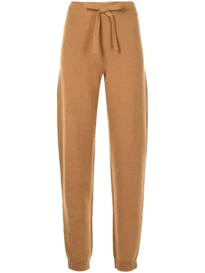 Nanushka Tan Cashmere Ylia Lounge Pants In Brown