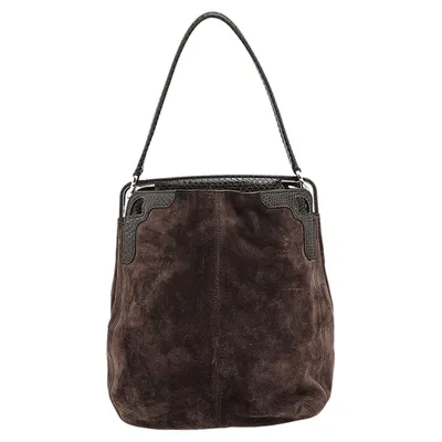 Pre-owned Cartier Hobo In Brown