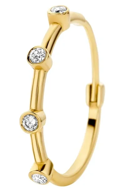 Kimai Remi Single Lab Created Diamond Hoop Earring In Yellow Gold