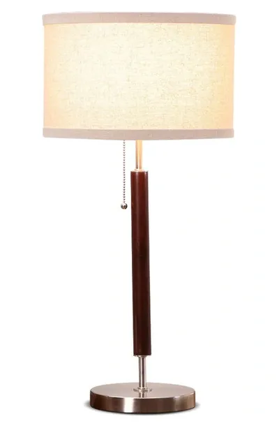 Brightech Carter Led Table Lamp In Brown